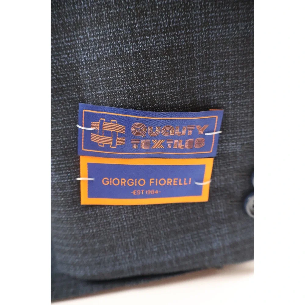 Giorgio Fiorelli Suit 2BT Vent Nopleat Blue Plaid 50/44 NWT